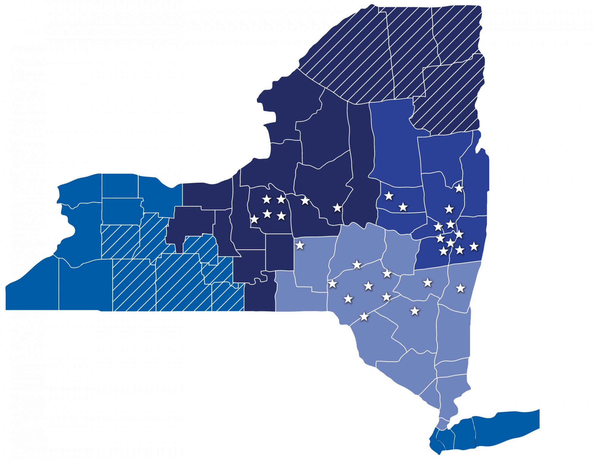 Coldwell Banker Prime Properties service area in Upstate New York